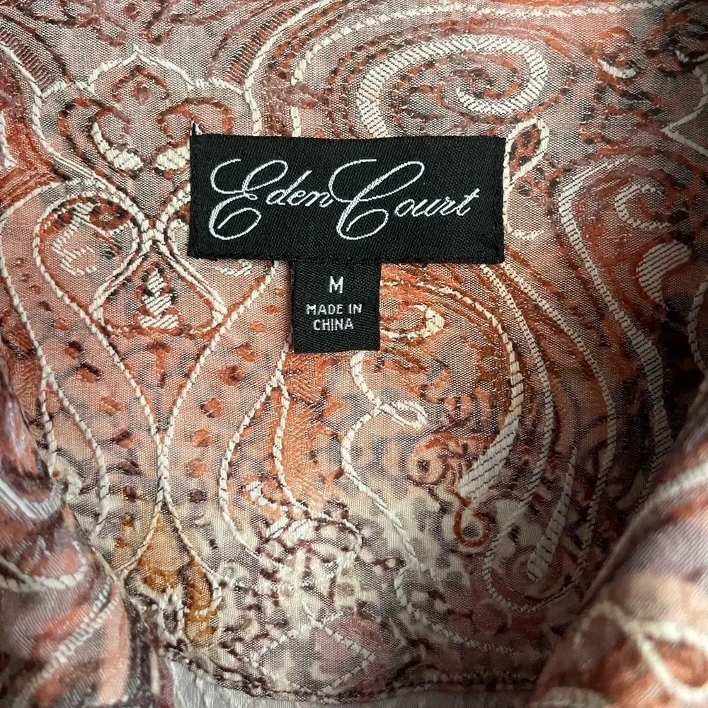 Eden Court Tapestry Style Lightweight Jacket Size Medium - Picture 7 of 7